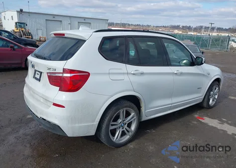 2014 BMW X3 xDrive28I z USA, uszkodzony, nr VIN 5UXWX9C53E0D21234